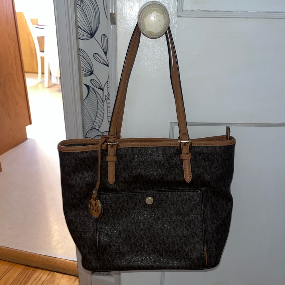 Michael Kors Dark Brown Tote Bag